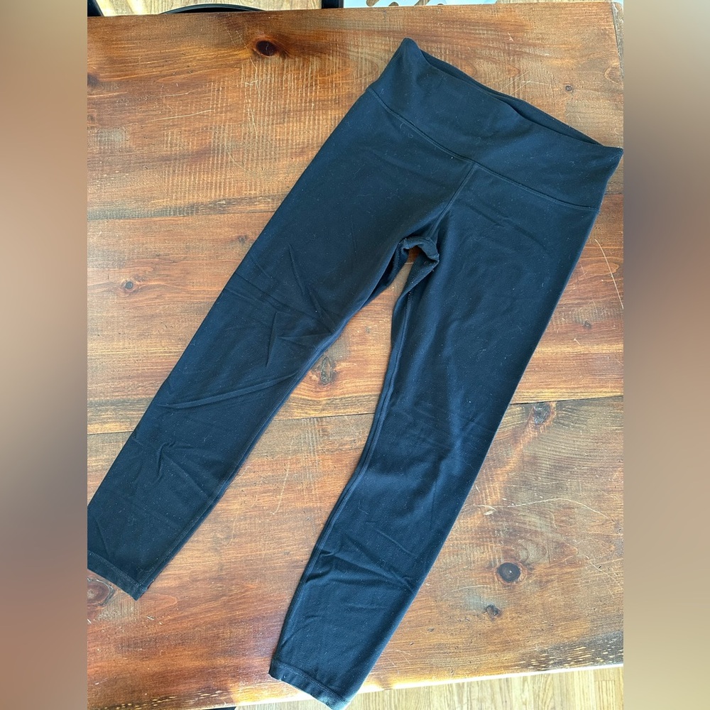 Athleta Black Leggings Full-Length Form-Fitting Size Medium - Picture 2 of 5